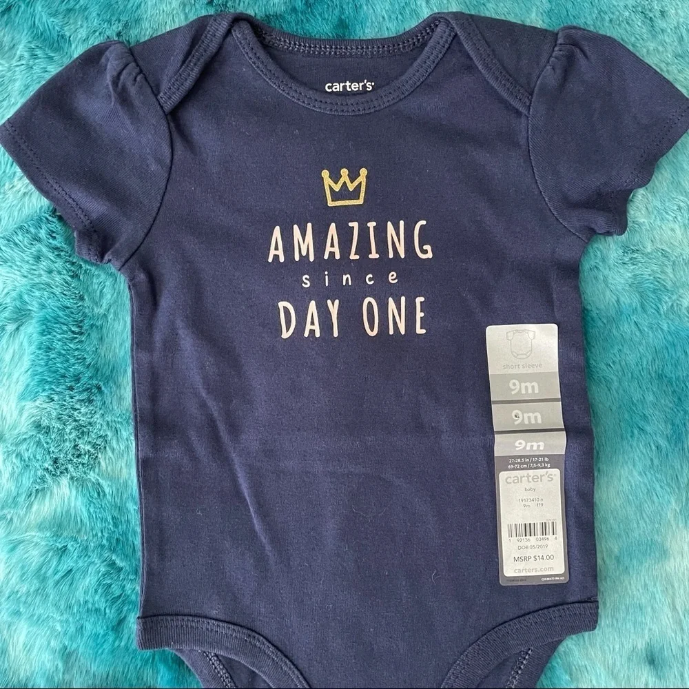 Carter’s Baby Girl Graphic Bodysuit Size 9 Months